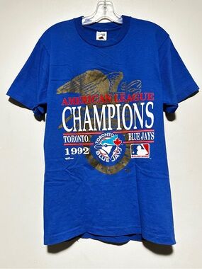 Vintage Toronto Blue Jays 1992 American League Champions Tee - Royal Blue